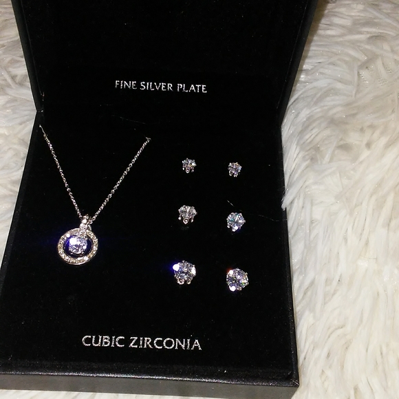 Danecraft Necklace & 3 sets Earrings - Picture 1 of 5